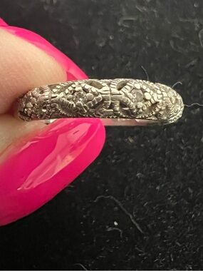 925 STERLING SILVER DIAMOND VINTAGE BAND